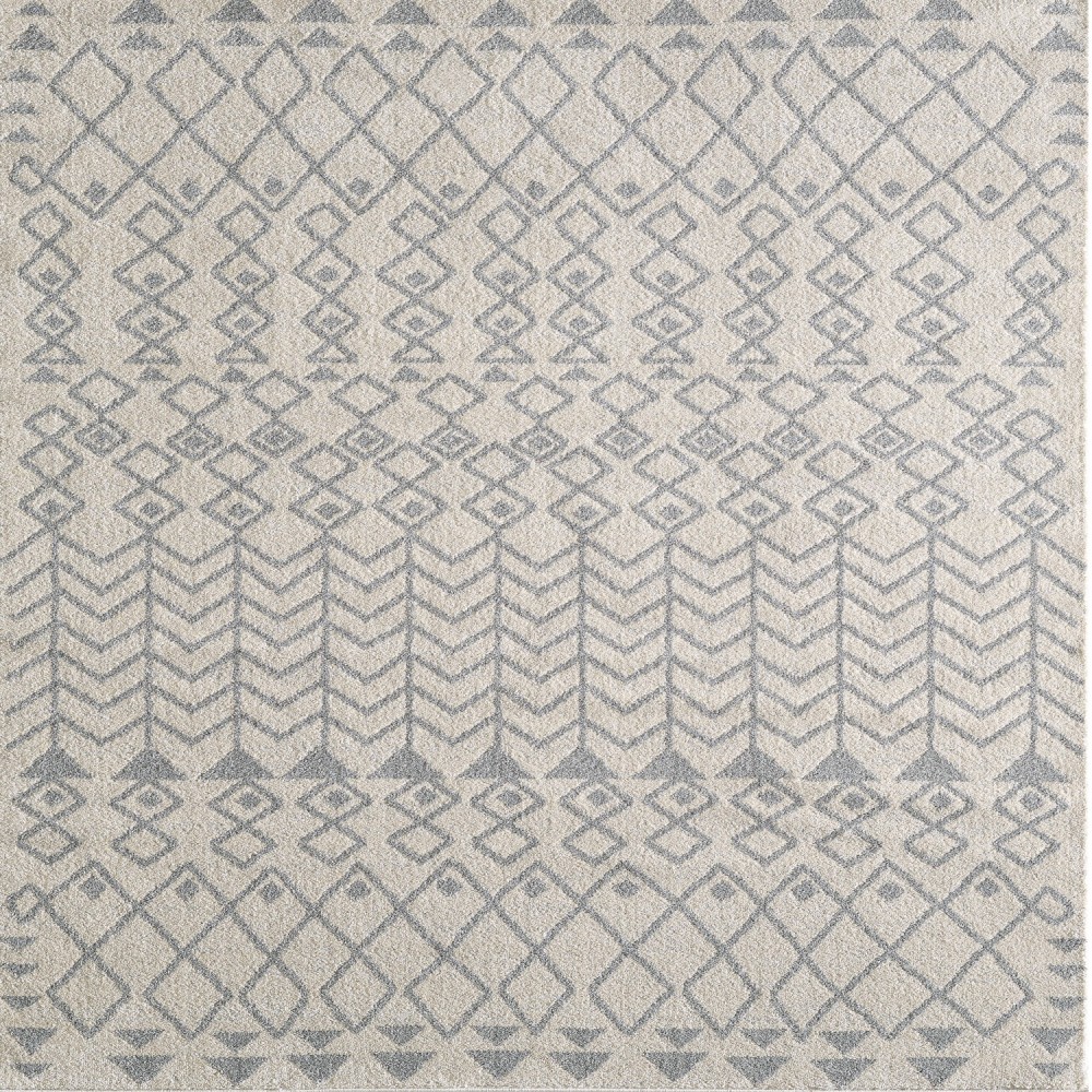 Totti Loops Cream/Gray 6x9 Southwestern Rug