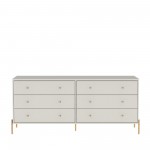 Jasper Tall Dresser, Double Wide Dresser and Nightstand Set of 3 in Off White