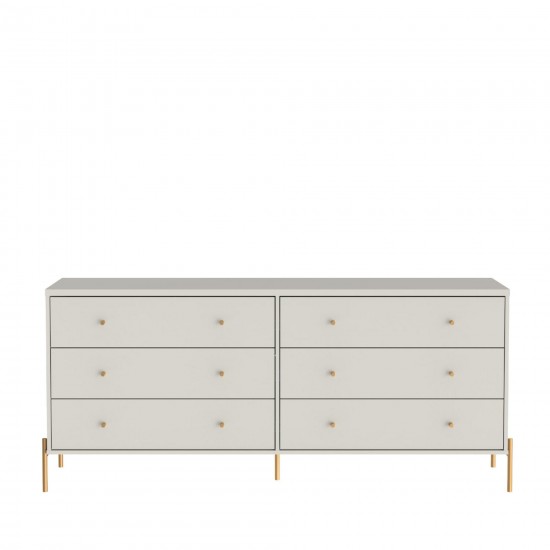 Jasper Tall Dresser, Double Wide Dresser and Nightstand Set of 3 in Off White