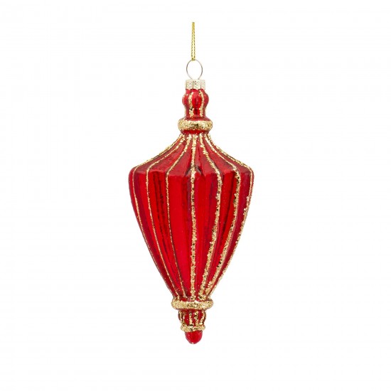 Ornament (Set Of 6) 6"H, 6.5"H Glass