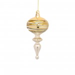 Ornament (Set Of 6) 6.5"H, 7.25"H Glass