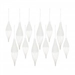 Drop Ornament (Set Of 12) 7"H, 9"H Glass