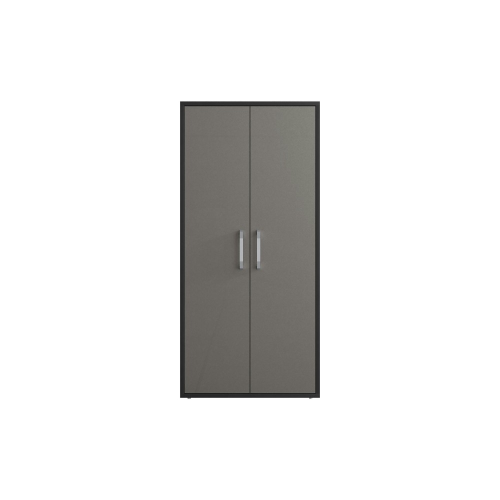 Eiffel 73.43" Garage Cabinet with 4 Adjustable Shelves in Grey Gloss