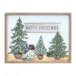 Merry Christmas Frame 19"L x 14.75"H Mdf/Wood