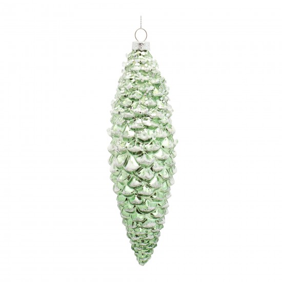 Pine Cone Ornament (Set Of 12) 6.25"H, 8"H Glass