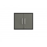Eiffel Floating Garage Storage Cabinet with Lock and Key in Grey Gloss