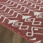 Totti Loops Terracotta/Cream 3x5 Southwestern Rug