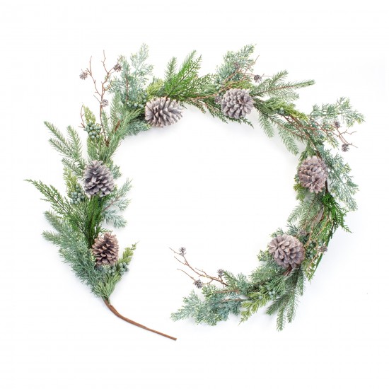 Juniper And Pine Garland (Set Of 2) 6'L Plastic