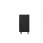 Eiffel 28.35" Mobile Garage Storage Cabinet with 1 Drawer in Black Matte