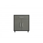Eiffel 28.35" Mobile Garage Storage Cabinet with 1 Drawer in Grey Gloss