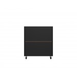 Eiffel 28.35" Mobile Garage Storage Cabinet with 1 Drawer in Grey Gloss