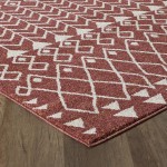 Totti Loops Terracotta/Cream 6x9 Southwestern Rug