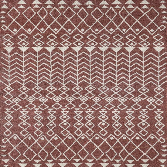 Totti Loops Terracotta/Cream 8x10 Southwestern Rug