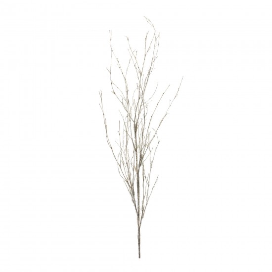 Glitter Branch (Set Of 6) 48"H Bamboo/Plastic, Silver