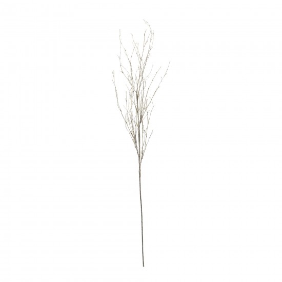 Glitter Branch (Set Of 6) 48"H Bamboo/Plastic, Silver