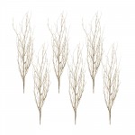 Glitter Branch (Set Of 6) 48"H Bamboo/Plastic, Silver, Gold