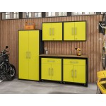 Eiffel 6-Piece Garage Storage Set in Matte Black and Yellow