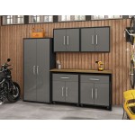 Eiffel 6-Piece Garage Storage Set in Matte Black and Grey