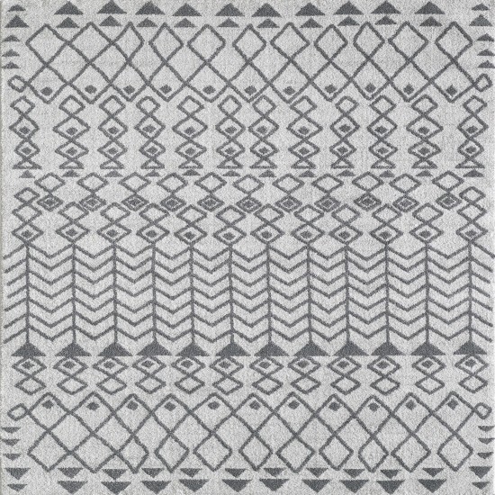 Totti Loops Gray/Dark Gray 3x5 Southwestern Rug