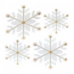 Snowflake (Set Of 12) 15.5"H, 22"H Iron