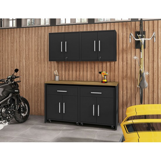 Eiffel 5-Piece Garage Storage Set in Matte Black