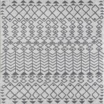 Totti Loops Gray/Dark Gray 5x7 Southwestern Rug