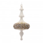 Finial Ornament (Set Of 6) 8"H, 8.25"H Glass