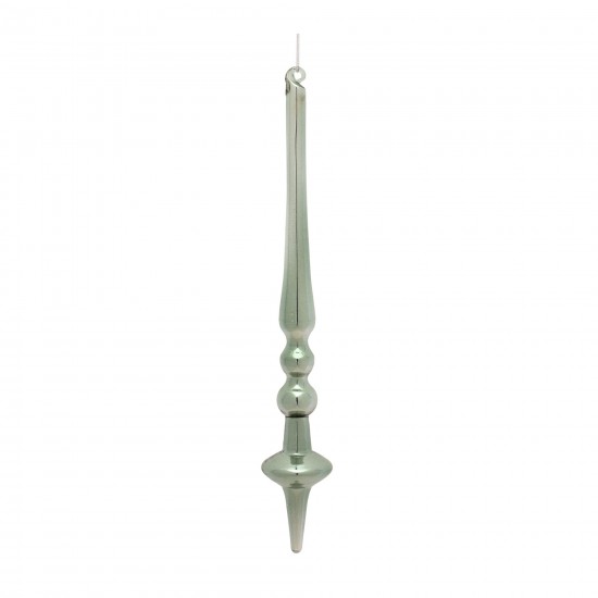 Finial Drop Ornament (Set Of 12) 12"H Glass