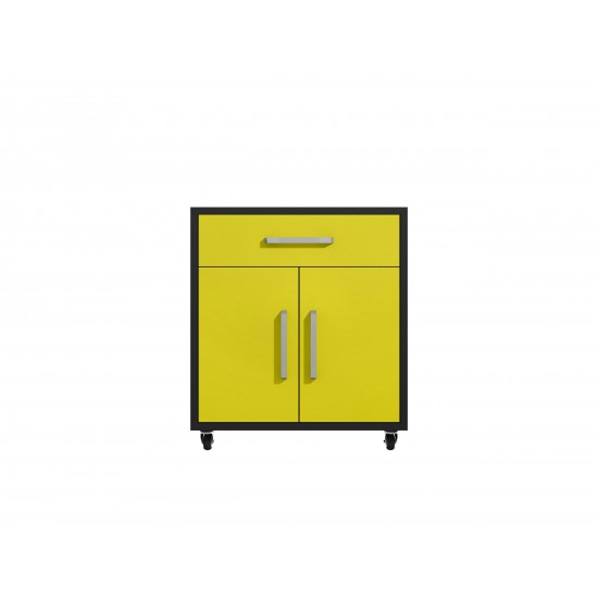 Eiffel 5-Piece Garage Storage Set in Matte Black and Yellow