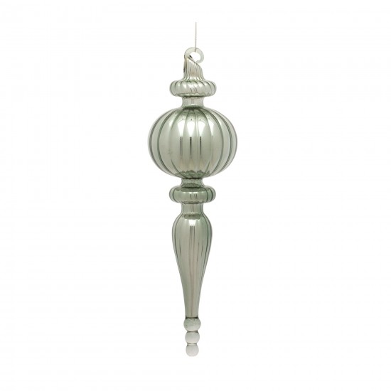 Finial Ornament (Set Of 6) 10"H Glass