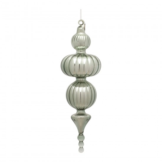 Finial Ornament (Set Of 6) 10"H Glass