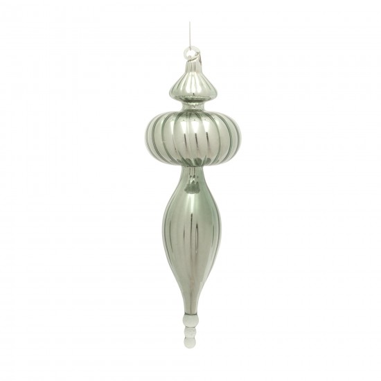 Finial Ornament (Set Of 6) 10"H Glass