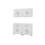 Eiffel 4-Piece Garage Storage Set in White