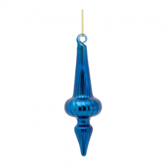 Drop Ornament (Set Of 12) 5"H Glass
