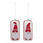 Gnome Ornament (Set Of 12) 6.25"H Glass