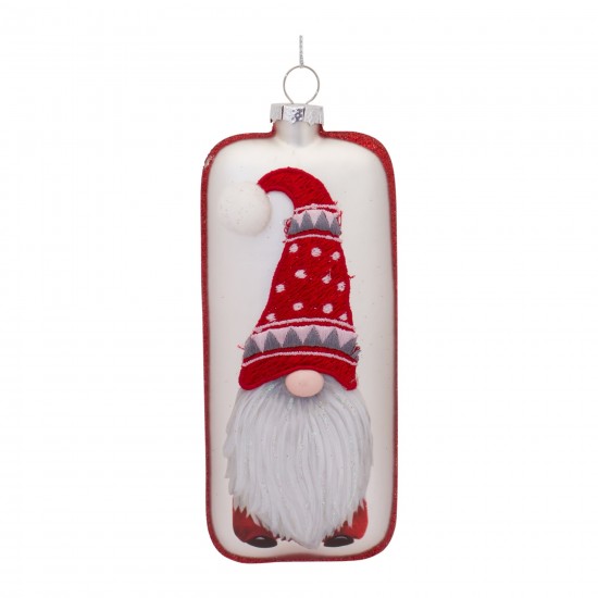 Gnome Ornament (Set Of 12) 6.25"H Glass