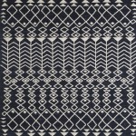 Totti Loops Navy/Cream 2x8 Southwestern Rug