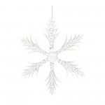 Snowflake (Set Of 6) 6.25"H Glass