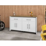 Eiffel Garage Work Station Set of 3 in White