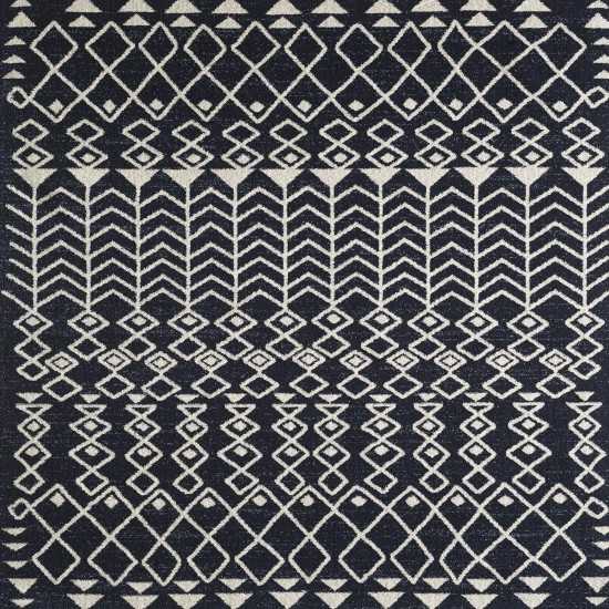 Totti Loops Navy/Cream 6x9 Southwestern Rug