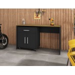 Eiffel Garage Work Station Set of 2 in Matte Black