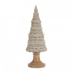 Tree (Set Of 2) 12.25"H, 18.25"H Resin, White, Brown