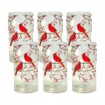 Cardinal Berry Candle Holder (Set Of 6)