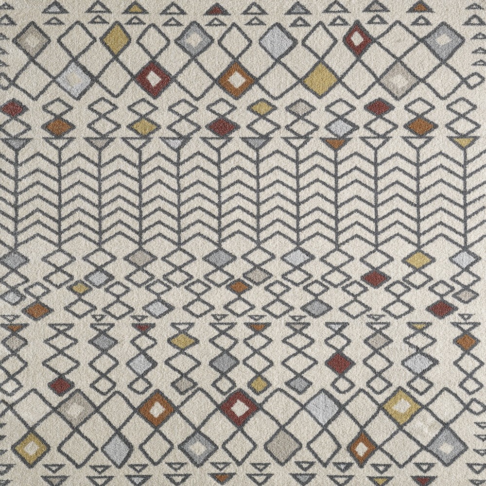 Totti Loops Cream/Multicolor 3x5 Southwestern Rug