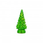 Led Tree (Set Of 3) 10"H, 13.25"H, 15.5"H Glass 3 Aa Batteries Not Included