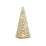 Led Tree (Set Of 2) 12.75"H, 15.75"H Glass 6 Hr Timer