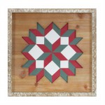 Quilt Square Plaque (Set Of 2) 16.5"Sq Wood