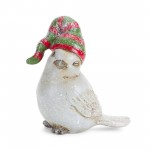 Bird W/Stocking Hat (Set Of 12) 3"H, 3"H, 3.5"H, 3.75"H Resin