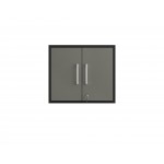 Eiffel 2-Piece Storage Garage Set in Matte Black and Grey