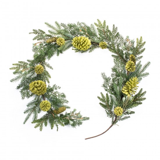 Mixed Pine Garland (Set Of 2) 6'L Pvc